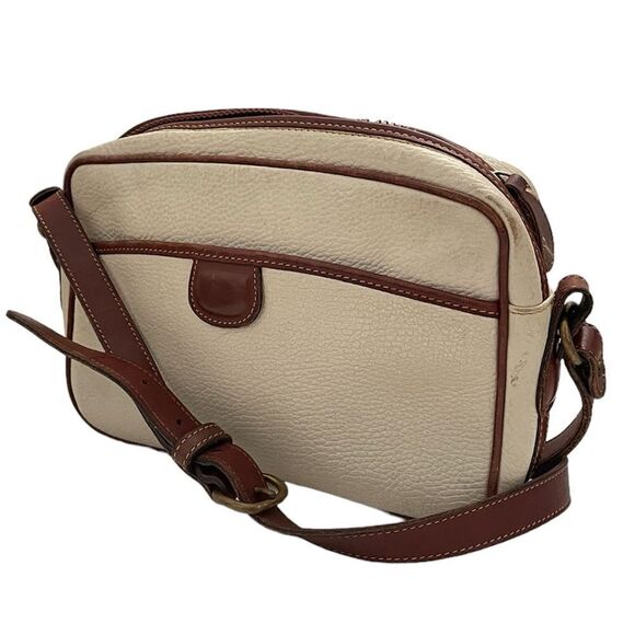 Coach Sheridan Collection Crossbody Ivory Pebbled Leather Bag Rare Vintage USA - Picture 1 of 12